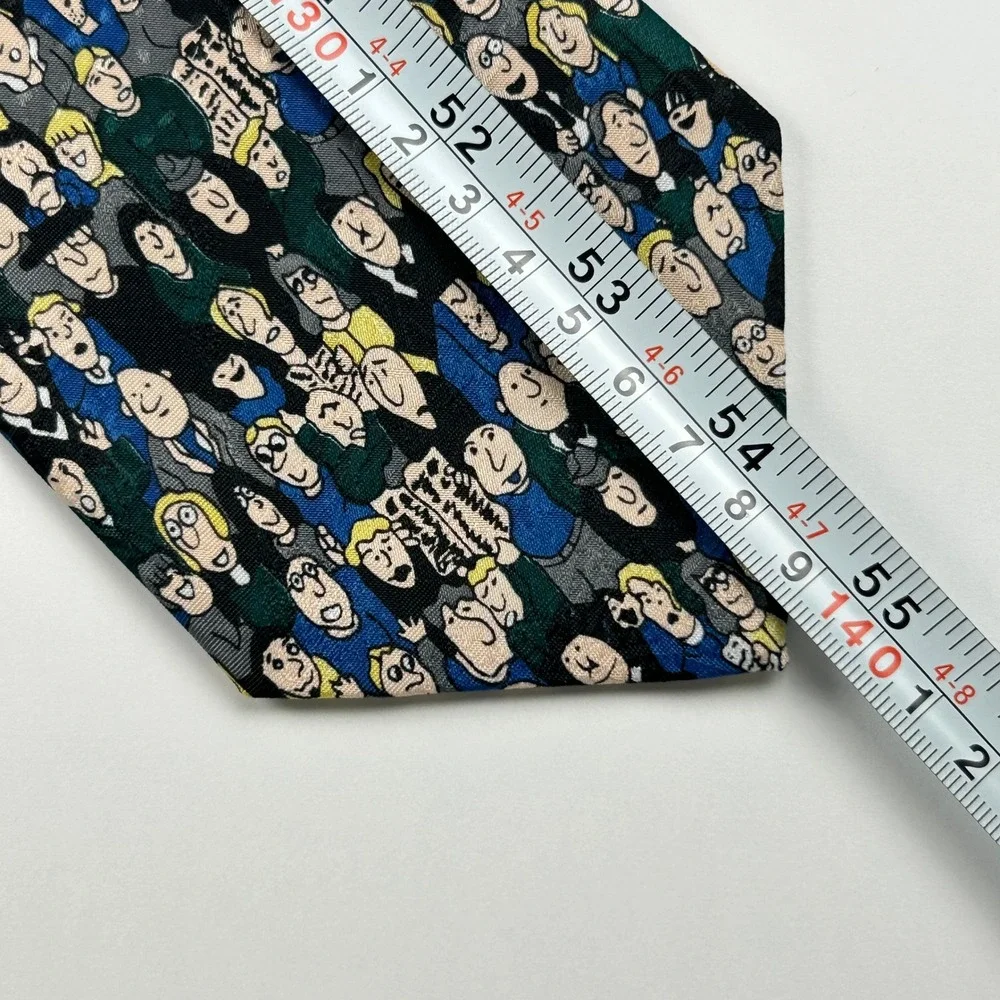 Vintage A. Rogers Air Port Scene Arrivals Departures 100% Polyester Tie‎ Korea